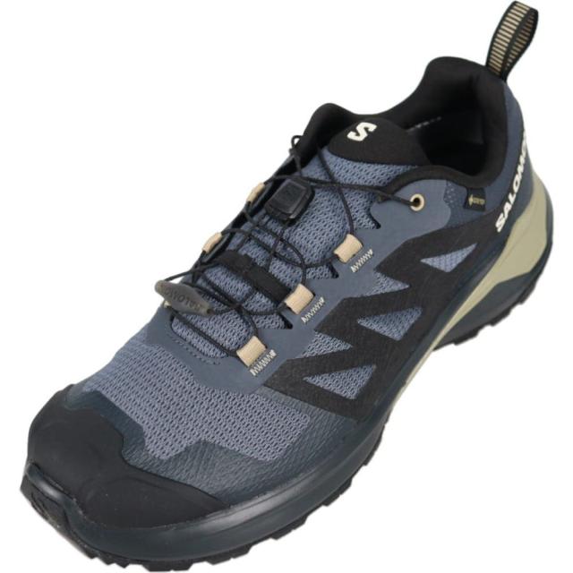 サロモン salomon トレイルランニングシューズ X-ADVENTURE GORE-TEX グリザイユ/ブラック/スレートグリーン 475260の通販は
