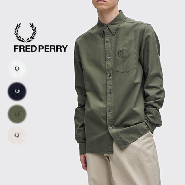 フレッドペリー FRED PERRY オックスフォード シャツ Oxford Shirt M5516 100（WHITE） 608（NAVY） W19(LAUREL WREATH GREEN) X23(PORRIDGE MARL) の通販は 13,464円