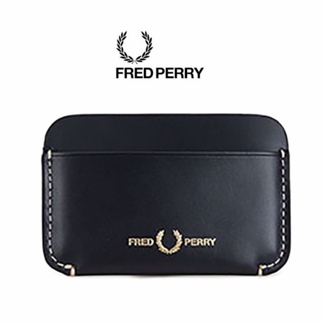 フレッドペリー FRED PERRY  ボックス レザー カードホルダー Box Leather Cardholder L8296 102(BLACK)の通販は