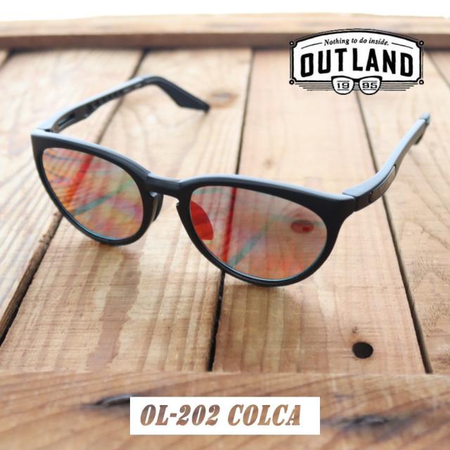 OUTLAND(アウトランド) サングラス COLCA マットブラック MBK 偏光ULライトグリーン 両面マルチコート OL-206 アウ