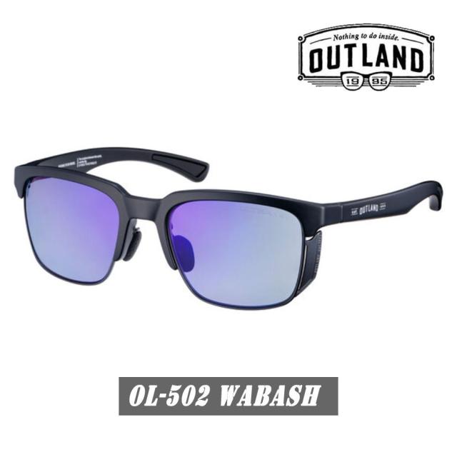 アウトランド OUT LAND サングラス ウォバッシュ WABASH OL-502 MBK マットブラック