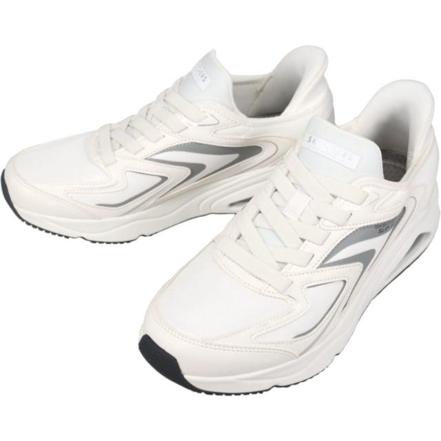スケッチャーズ SKECHERS スニーカー スリップインズ トレス エア ウノ ビジョン エアリー TRES AIR UNO VISION AIRY ホワイト/グレー 183083 WGY