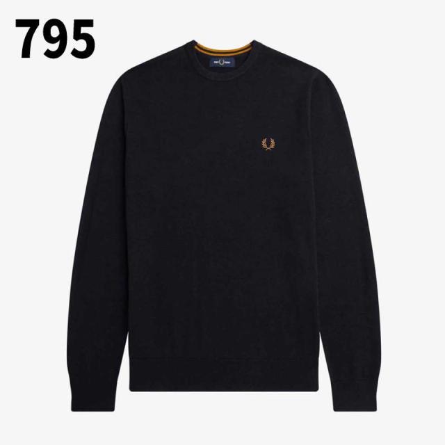 フレッドペリー FRED PERRY クラシック クルー ネック ジャンパー Classic Crew Neck Jumper K9601 198(BLACK) 795(NAVY) R85(DARKGREY) X23(PORRIDGEMARL)_2