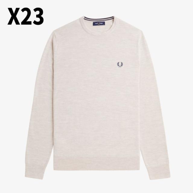 フレッドペリー FRED PERRY クラシック クルー ネック ジャンパー Classic Crew Neck Jumper K9601 198(BLACK) 795(NAVY) R85(DARKGREY) X23(PORRIDGEMARL)_4