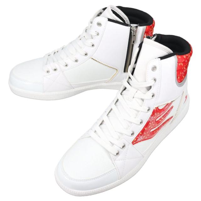 ドラゴンベアード DRAGON BEARD スニーカー DB S 2605y-J WHT/RED　ホワイト/レッド