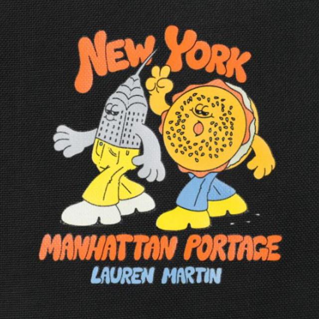 マンハッタンポーテージ Manhattan Portage シルバーカップ バックパック ビニール ライニング ローレン マーティン Silvercup Backpack Vinyl Lining Lauren Martin ブラック 1236-LVL-LAUREN BLK_14
