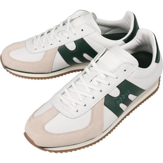 モーブス mobus スニーカー ドレスデン DRESDEN ホワイト/クロムグリーン M-2408T-1060