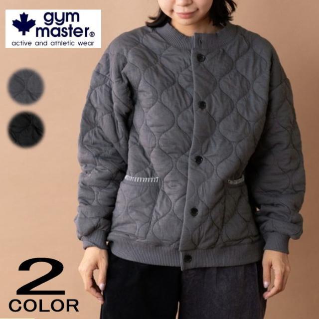 ジムマスター gym master ウェーブキルトボタンカーデ G433765 04(チャコール) 05(ブラック)