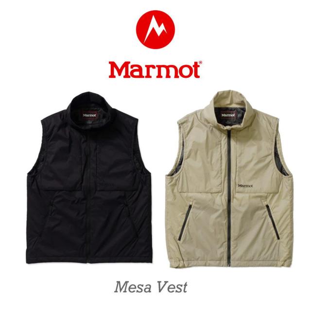 マーモット Marmot メサベスト Mesa Vest TSAUO031 ブラック BLK ダークベージュ DBEG の通販は
