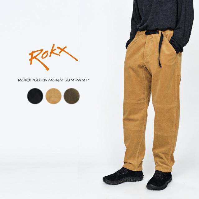 ロックス ROKX コードマウンテンパンツ CORD MOUNTAIN PANT RXMF241017 ダークカーキ オリーブ ブラック