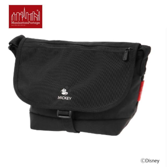 マンハッタンポーテージ Manhattan Portage ナイロンメッセンジャーバッグ (SM) フラップジッパーポケット ミッキー24 NYLON MESSENGER BAG (SM) FLAP ZIPER POCKET MICKEY 24 ブラック 1605-JR-FZP-MIC-24 BLKの通販は