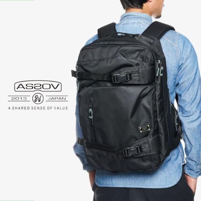 アッソブ AS2OV コーデュラドビー305D 3WAY バックパック CORDURA DOBBY 305D 3WAY BACK PACK sizeM  061408 BLACK(10)