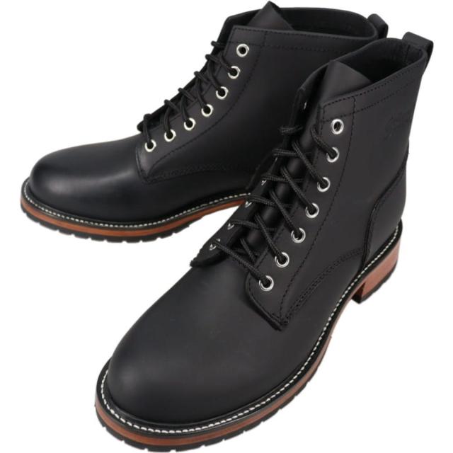 ショット Schott レースアップ ブーツ ワンスター コレクション LACE UP BOOTS ONE STAR COLLECTION ブラック S25506 010