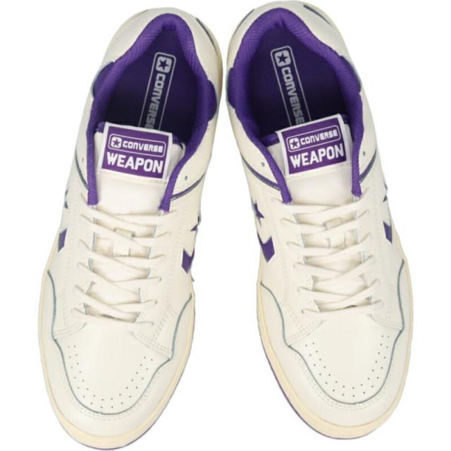 コンバース CONVERSE スニーカー ウエポン CC OX WEAPON CC OX オフホワイト/パープル OWT/PUR