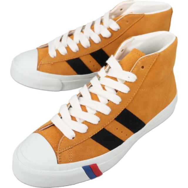 プロケッズ PRO-keds スニーカー ロイヤルプラス スエード ハイ  PLUS SUEDE HI マスタード PN1121
