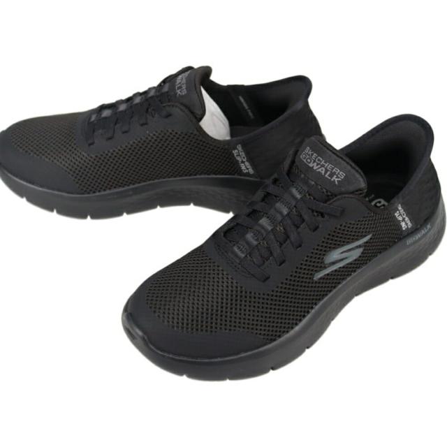 スケッチャーズ SKECHERS スニーカー スリップインズ ゴーウォーク フレックス グランド エントリー Gowalk Flex Grand Entry ブラック BBK 124836