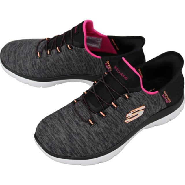 スケッチャーズ SKECHERS スニーカー スリップインズ サミッツ ダズリング ヘイズ SUMMITS DAZZLING HAZE ブラック/マルチ 149937W BKMT