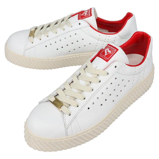 交換・返品 初回時送料無料（沖縄県を除く）パトリック PATRICK スニーカー QUEBEC-HT2 ケベック ハート 2 WH/RD ホワイト/レッド 506837