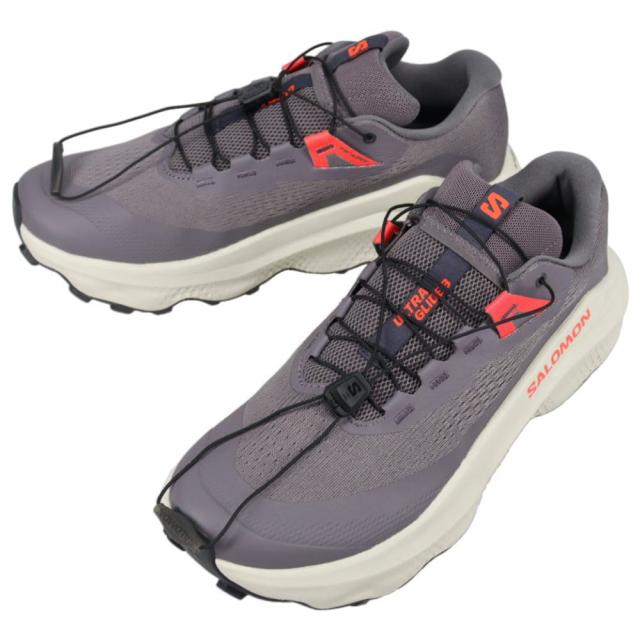 サロモン salomon トレイルランニングシューズ ウルトラ グライド 3  ULTRA GLIDE 3 エクスカリバー/アイシクル/ネオンフレイム 477421