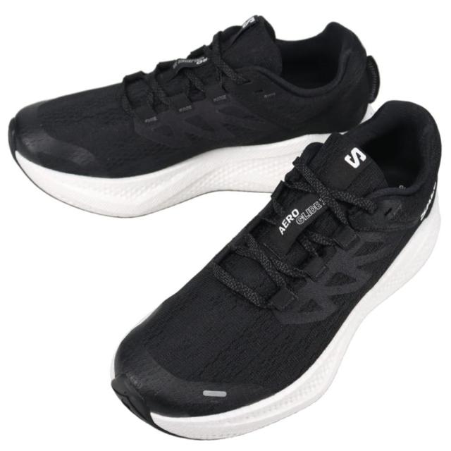 サロモン salomon ランニングシューズ エアロ グライド 3  AERO GLIDE 3 ブラック/ホワイト/アスファルト 477567