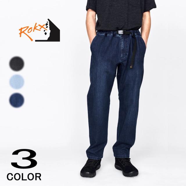 ロックス ROKX デニムジャムパンツ DENIM JAM PANT RXMF241014 ブラックユーズド ダークユーズド ブリーチ