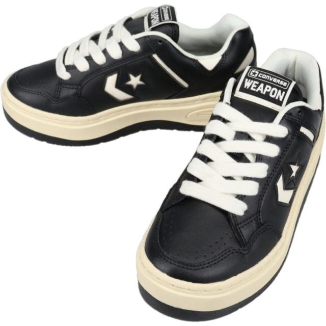 コンバース CONVERSE スニーカー ウエポン PLTS FS OX WEAPON PLTS FS OX ブラック/ホワイト