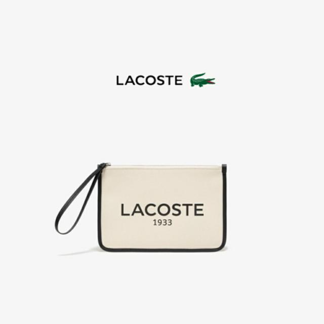 ラコステ LACOSTE バッグ ヘリテージキャンバス クラッチバッグ NF4898TD Q21 オフホワイト