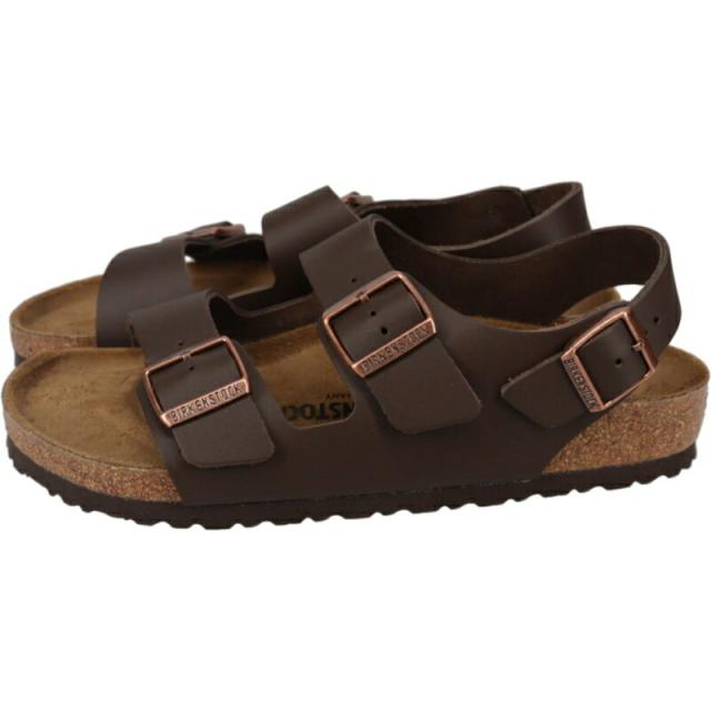 ビルケンシュトック BIRKENSTOCK サンダル ミラノ Milano ダークブラウン 0034101 レギュラー幅_3