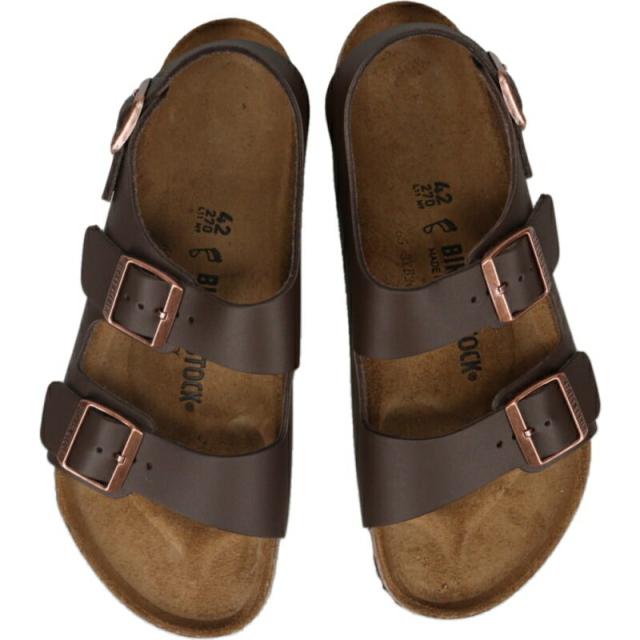 ビルケンシュトック BIRKENSTOCK サンダル ミラノ Milano ダークブラウン 0034101 レギュラー幅_5