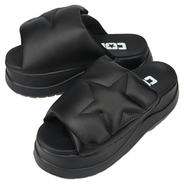 コンバース CONVERSE サンダル チューイー PS CHEWY PS ブラックモノクローム