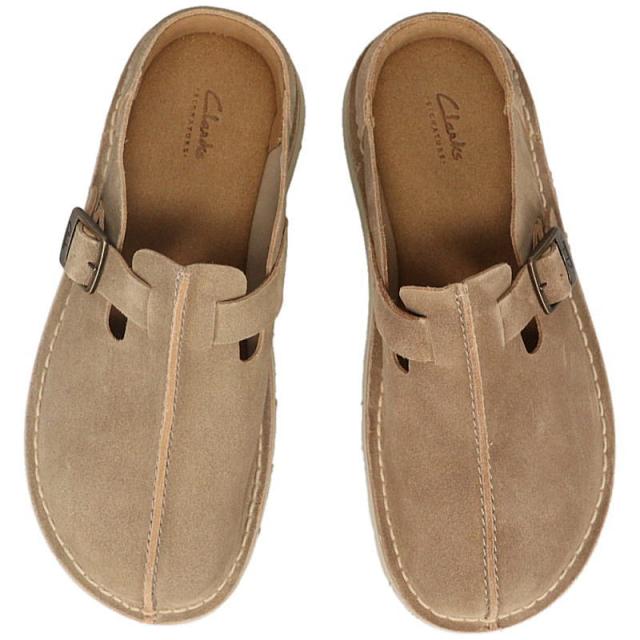 クラークス Clarks ソルスブリーミュール Solsbury Mule ダークサンドスエード 26180882 モカシン