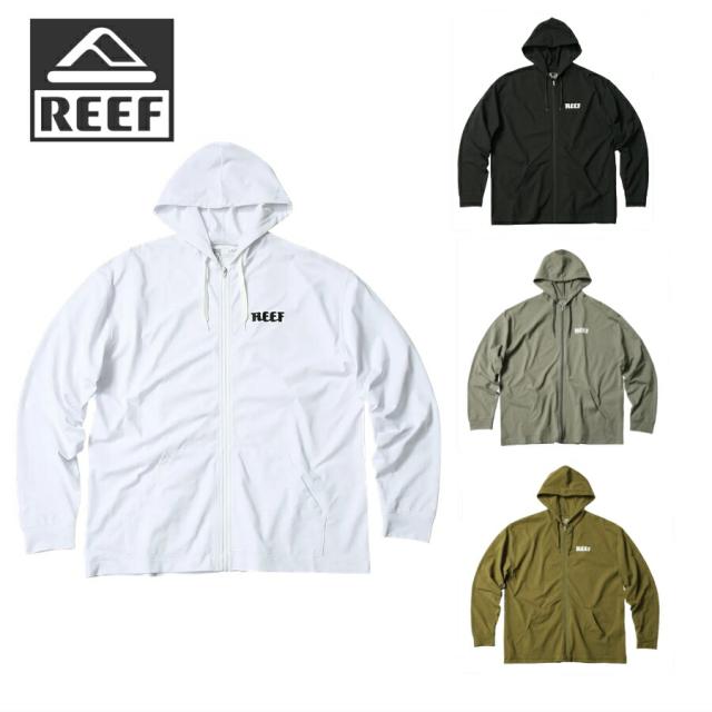 リーフ REEF ヘリテイジ ロゴ ラッシュ フロント ジップ フーディー HERITAGE LOGO RASH FRONT ZIP HOODIE RFTEM2420 ホワイト ブラック チャコール オリーブ