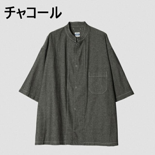 アーミーツイル ARMY TWILL ウェア シャンブレー スナップ ハーフ スリーブ シャツ Chambray Snap Half Sleeve Shirt 2517011 ブルー チャコール_2