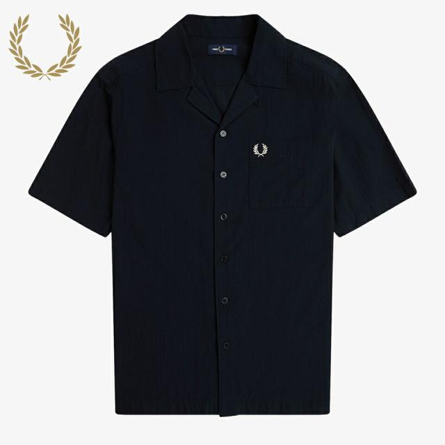 フレッドペリー FRED PERRY ライトウェイト テクスチャー リビア カラー シャツ Lightweight Texture Revere Collar Shirt M7762 795