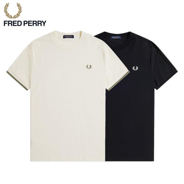 フレッドペリー FRED PERRY ティップト カフ ピケ Tシャツ Tipped Cuff Pique T-Shirt M4654 184 760