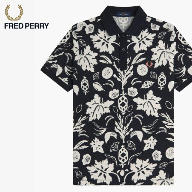 フレッドペリー FRED PERRY  ボタニカル プリント ポロシャツ Botanical Print Polo Shirt M9911 102