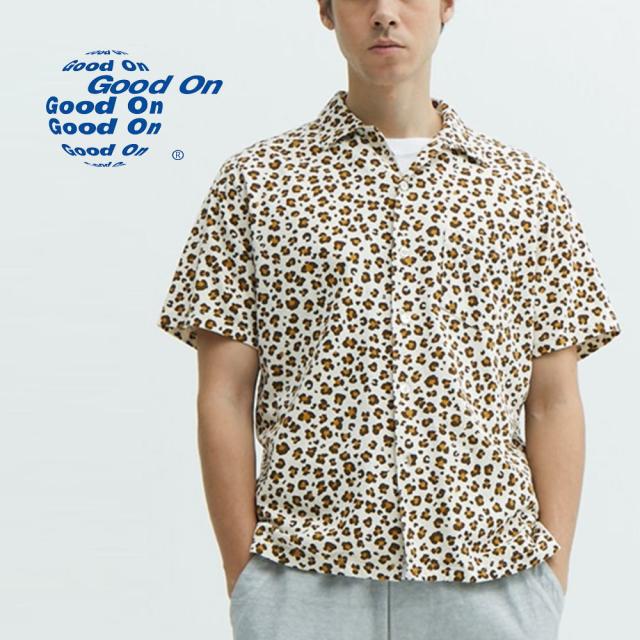 グッドオン Good On レオパードショートスリーブオープンTシャツ LEOPARD SS OPEN TEE アイボリー GOST2409
