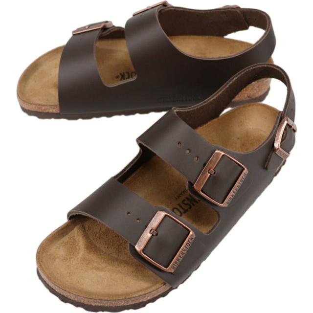 ビルケンシュトック BIRKENSTOCK サンダル ミラノ Milano ダークブラウン 34103 ナロー幅