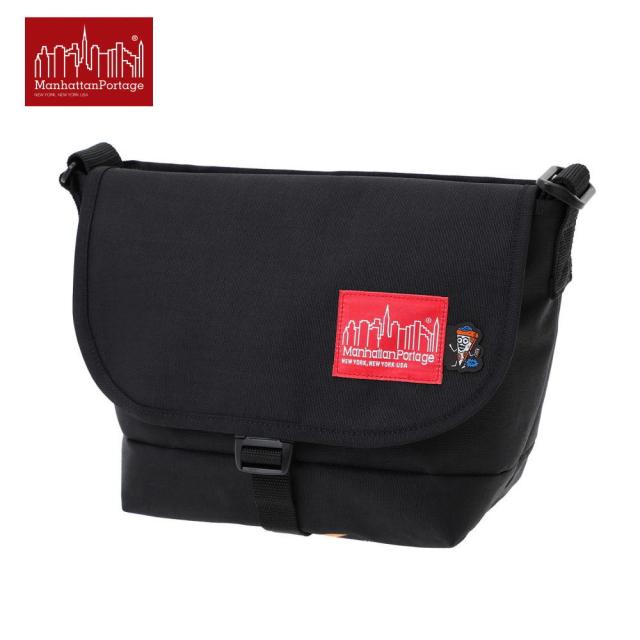 マンハッタンポーテージ Manhattan Portage ナイロン メッセンジャーバッグ (SM) BP W/DIV TMP NYLON MESSENGER BAG JR (SM) BP W/DIV TMP ブラック 1605-JR-BP-D-TMP BLK