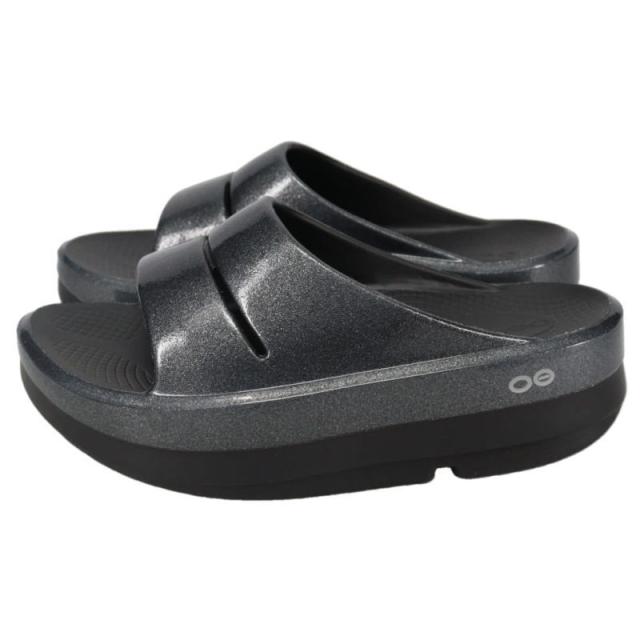 ウーフォス OOFOS サンダル ウィメンズ ウーメガ ウーアー リュクス  OOmega OOahh Luxe ブラックスパークル Black Sparkle_3