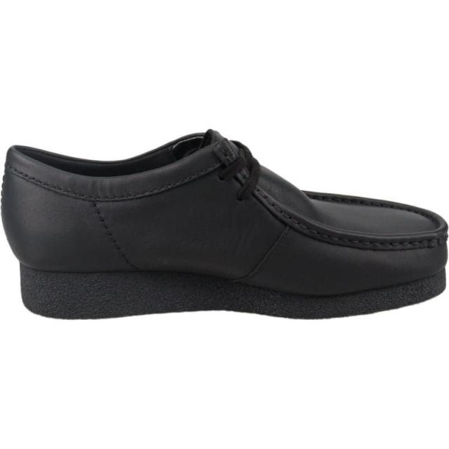 クラークス Clarks メンズ ワラビー エヴォ ウォータープルーフ Wallabee EVO WP ブラックレザー 26177832_2