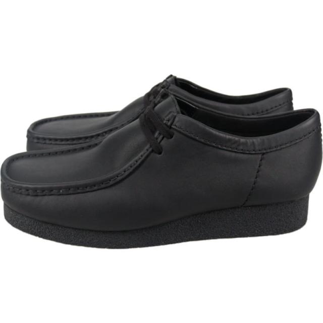 クラークス Clarks メンズ ワラビー エヴォ ウォータープルーフ Wallabee EVO WP ブラックレザー 26177832_3