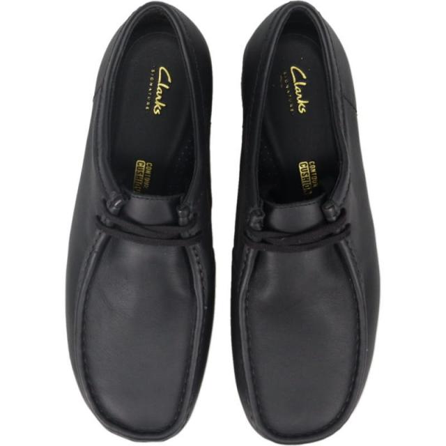 クラークス Clarks メンズ ワラビー エヴォ ウォータープルーフ Wallabee EVO WP ブラックレザー 26177832_5