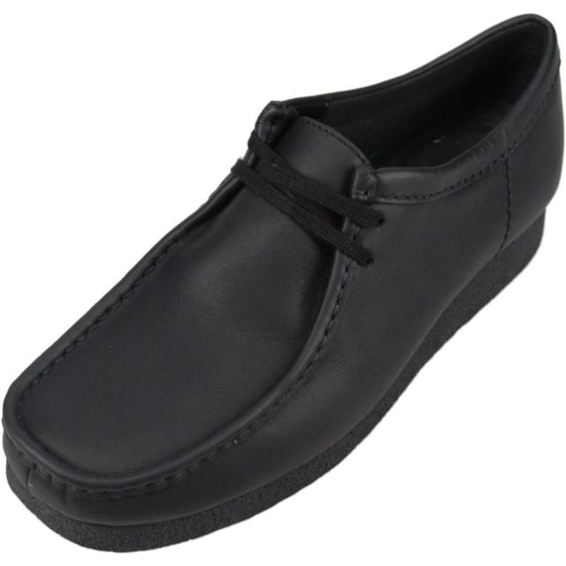 クラークス Clarks メンズ ワラビー エヴォ ウォータープルーフ Wallabee EVO WP ブラックレザー 26177832_6