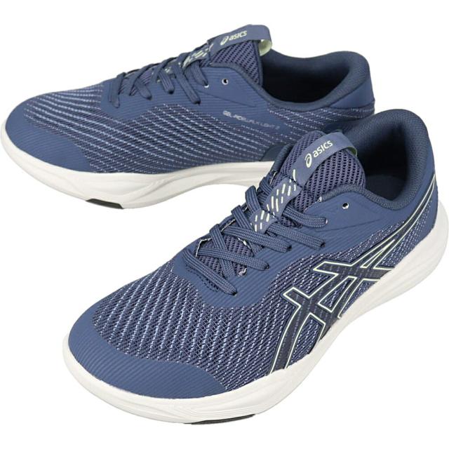 アシックス asics ウォーキングシューズ ゲルライドウォーク ライト 2 GEL-RIDEWALK LIGHT 2 ネイビーブルー/ソフトイエロー 1293A041-400