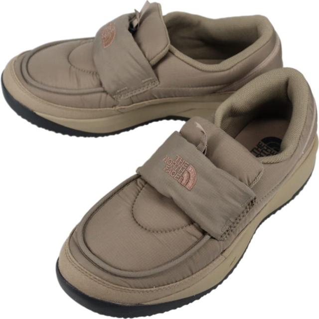 ノースフェイス THE NORTH FACE ヌプシ ローファー Nuptse Loafer マッシュルーム/TNFブラック NF52575 MK