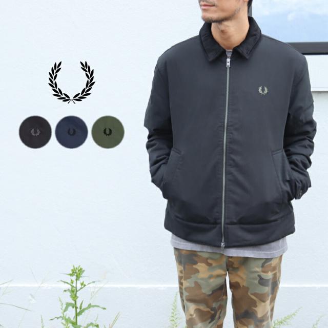 フレッドペリー FRED PERRY コットン カバン ジャケット Cotton Caban Jacket J8535 184(ブラック) 738(ダークエアフォース) W19(ローレルリース)