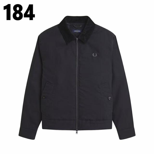 フレッドペリー FRED PERRY コットン カバン ジャケット Cotton Caban Jacket J8535 184(ブラック) 738(ダークエアフォース) W19(ローレルリース)