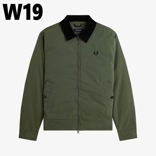 フレッドペリー FRED PERRY コットン カバン ジャケット Cotton Caban Jacket J8535 184(ブラック) 738(ダークエアフォース) W19(ローレルリース)