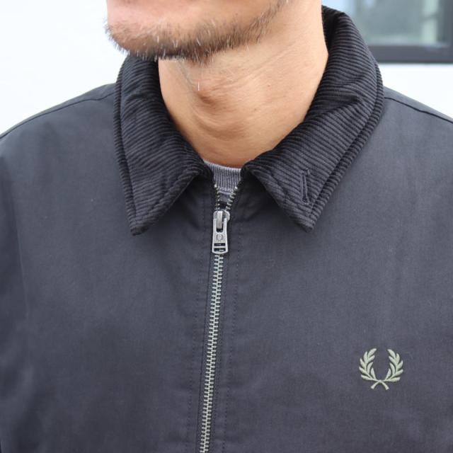 フレッドペリー FRED PERRY コットン カバン ジャケット Cotton Caban Jacket J8535 184(ブラック) 738(ダークエアフォース) W19(ローレルリース)